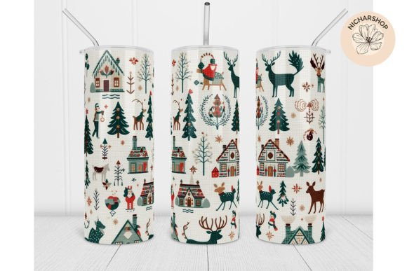 20oz Deer Embroidery Christmas Tumbler1 Review