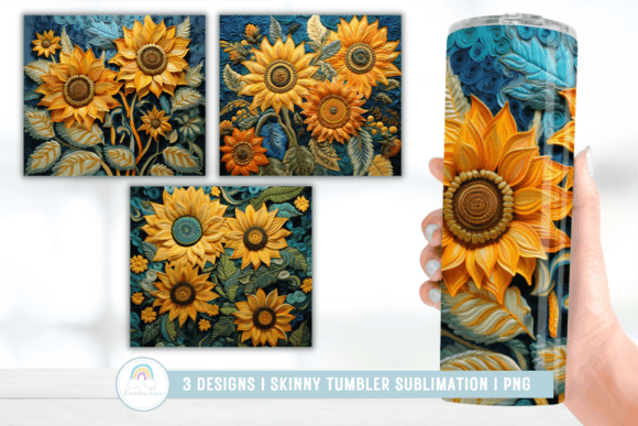 3D Embroidery Sunflower Tumbler Review