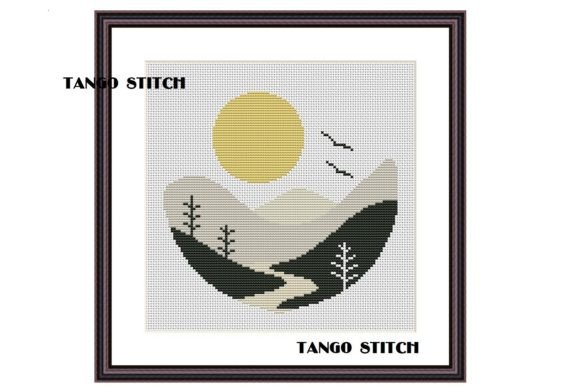 Abstract Mountains Landscape Embroidery Review