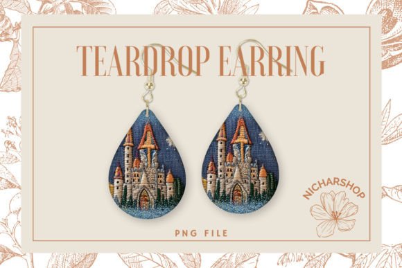 Castle Embroidery Teardrop Earring Review