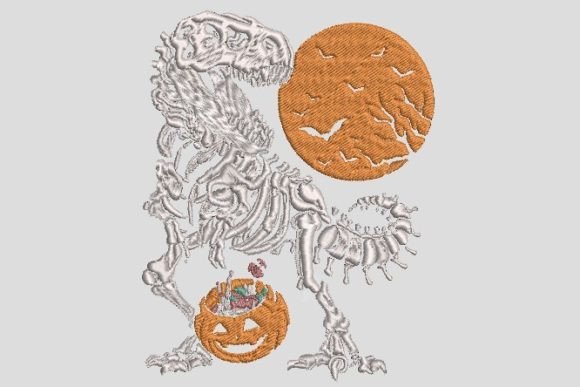 Dinosaur Fossils Halloween Embroidery Review