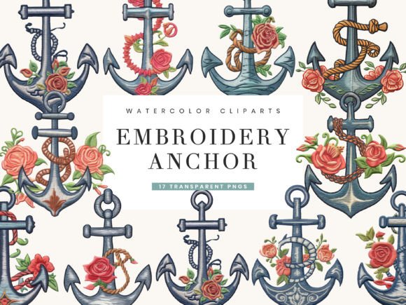 Embroidery Anchor Clipart Bundle Review
