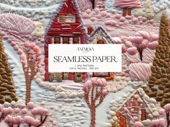 Embroidery Christmas Seamless Paper Review