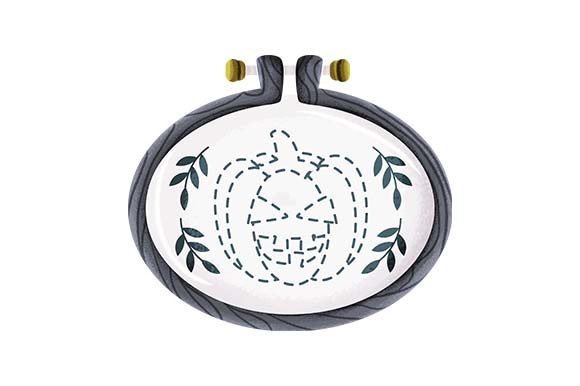 Embroidery Hoop with Halloween Pumpkin Review