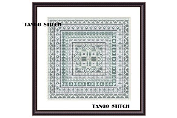 Gray Square Ornaments Embroidery Sampler Review