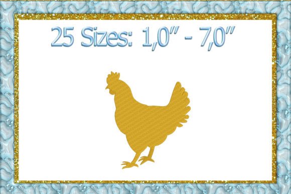 Hen Embroidery Design, Chicken Embroidery for Seasonal Collections