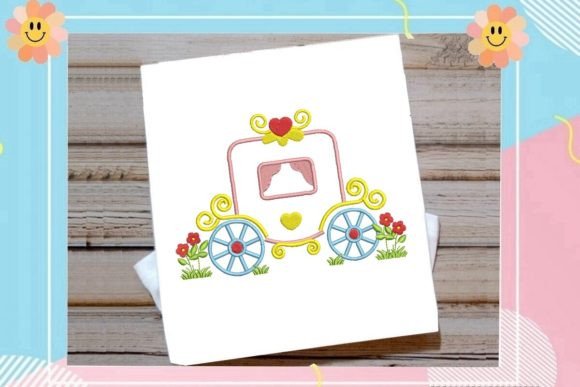 Princess Carriage with Heart Embroidery: A Designer's Review