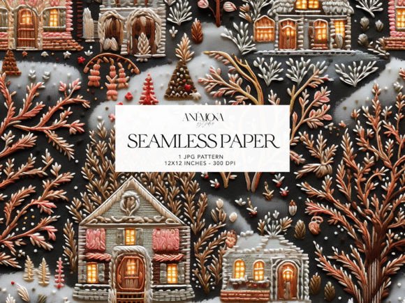 Reviewing Embroidery Winter Village Paper for Holiday Collections