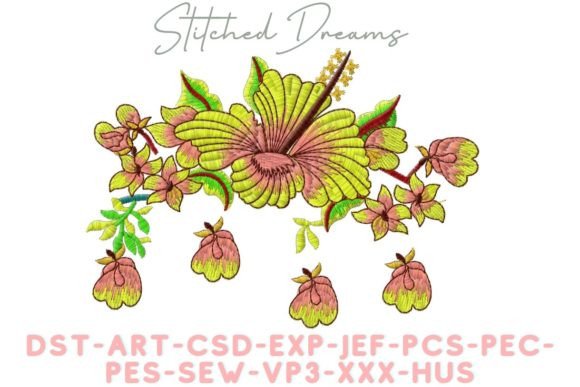 Royal Flower Embroidery Design for Seasonal Success